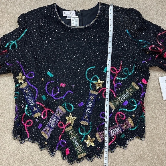 LAURENCE KAZAR Beaded Millennium Top - Picture 15 of 16